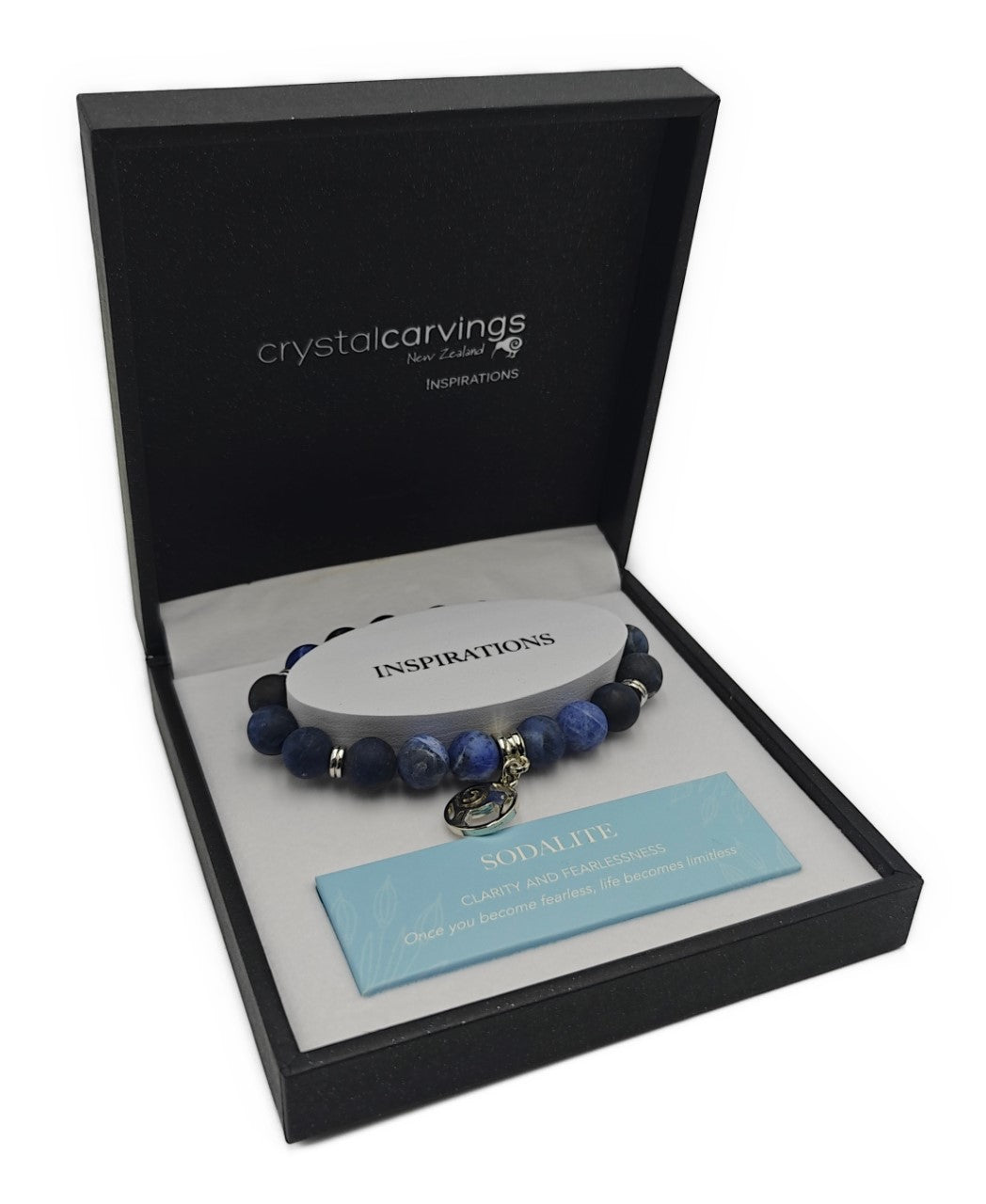Kiwi Charm Bracelet Sodalite Matte