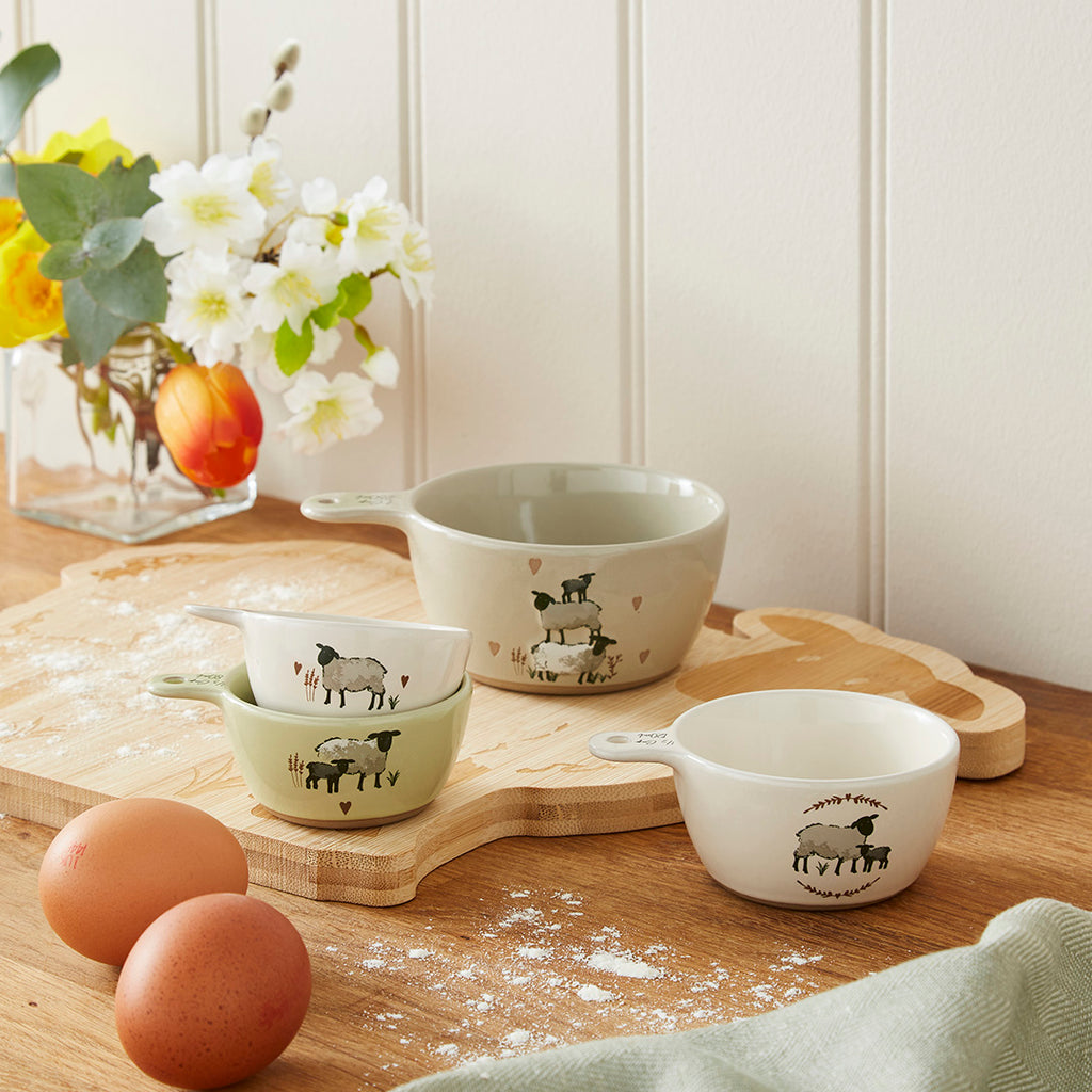 Highland Sheep Set 4 Measuring Cups