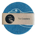 Tui On Teal Set of 4 Eco Felt Coaster