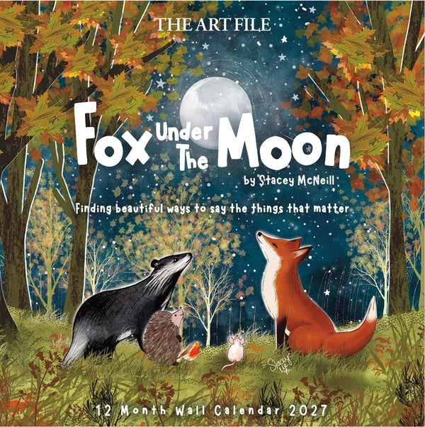 Fox under the Moon 2027 Wall Calender
