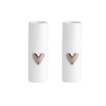 Silver Heart Mini Vase Set of 2