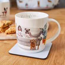 Load image into Gallery viewer, Curiopus Dogs Barrel Mug Its a Dogs Life