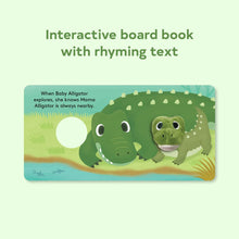 Load image into Gallery viewer, Baby Alligator Finger Puppet Book