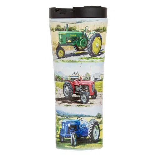 Tractors Then/Now Travel Mug