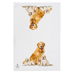 Puppy Love Golden Retriever 2pack Tea Towels