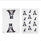 Puppy Love Border Collie 2pack Tea Towels