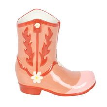 Load image into Gallery viewer, Pink Cowboy Boot Flower Vase