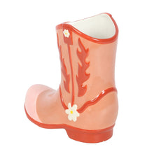 Load image into Gallery viewer, Pink Cowboy Boot Flower Vase