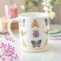 Floral Bug Print Coffee Mug