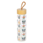 Floral Bug Glass Water Bottle