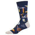 M Can you fix it Navy Heather Socks