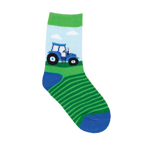 K Right on Trac 2-4Yrs Blue Socks