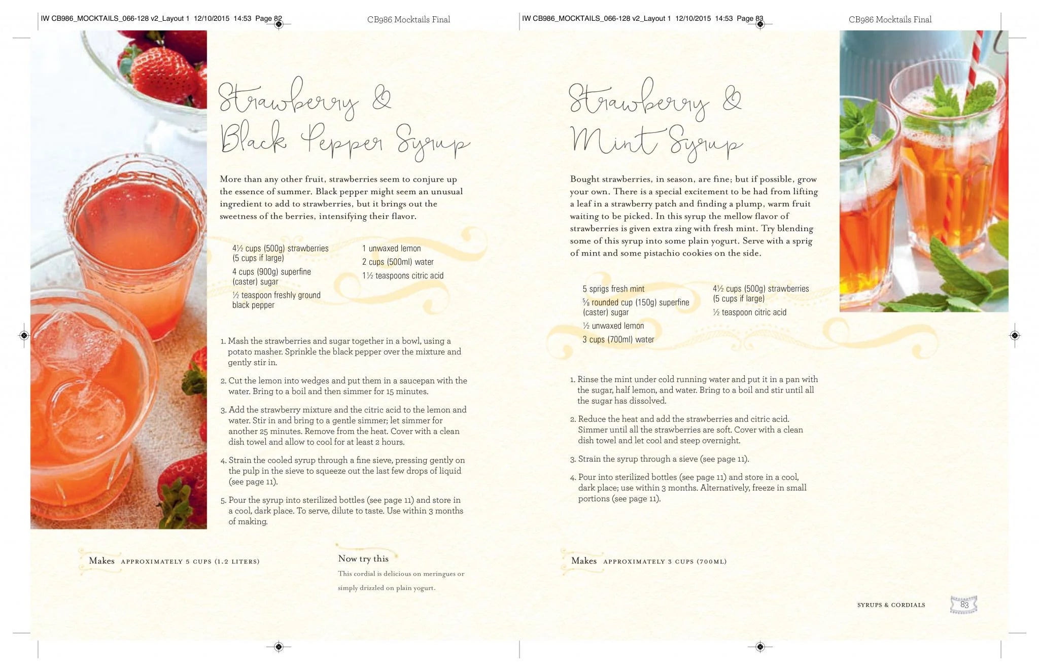 Mocktails, Cordials, Infusions, Syrups & More