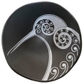 Gc Kiwi White on Black 7cm Porcelain Bowl