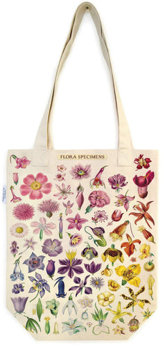 Flora Specimens Vintage Tote Bag