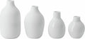 White Bottles Set of 4 Mini Vases