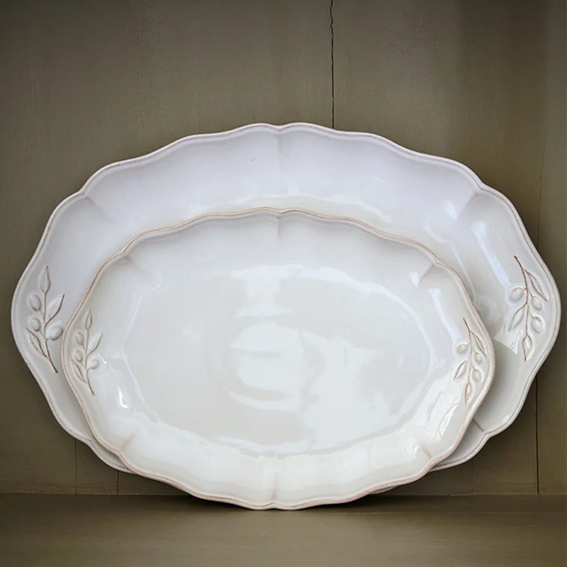 Alentejo Oval Platter 32cm White