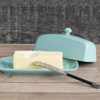 Eggshell Blue Rectangle Butter Dish