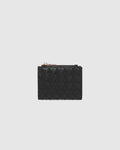 Lily Woven Wallet Black