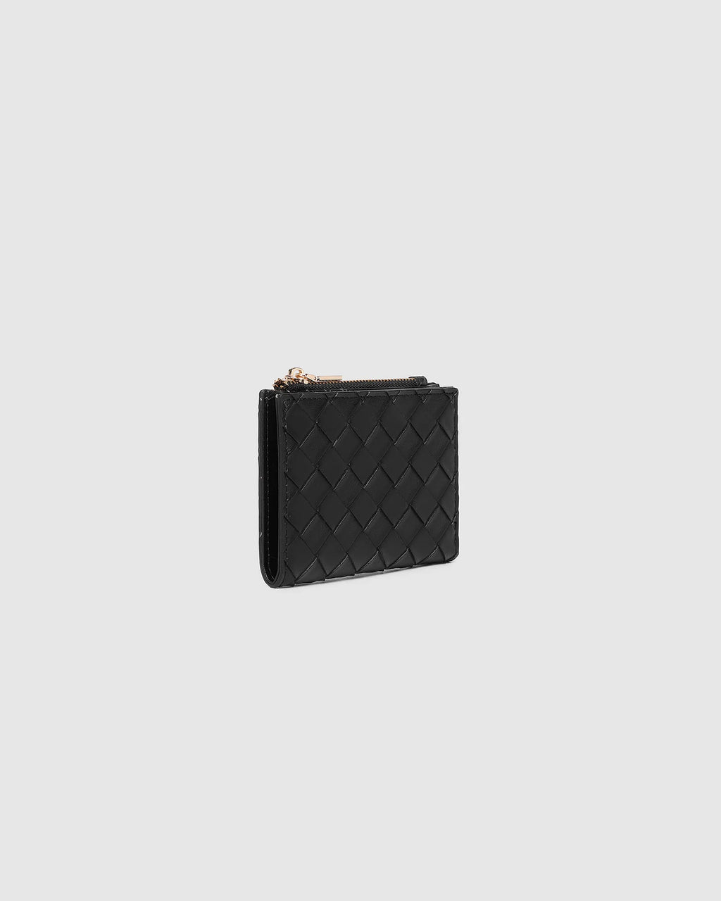 Lily Woven Wallet Black