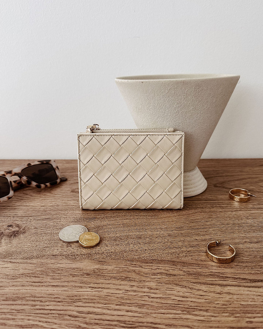 Lily Woven Wallet Malt