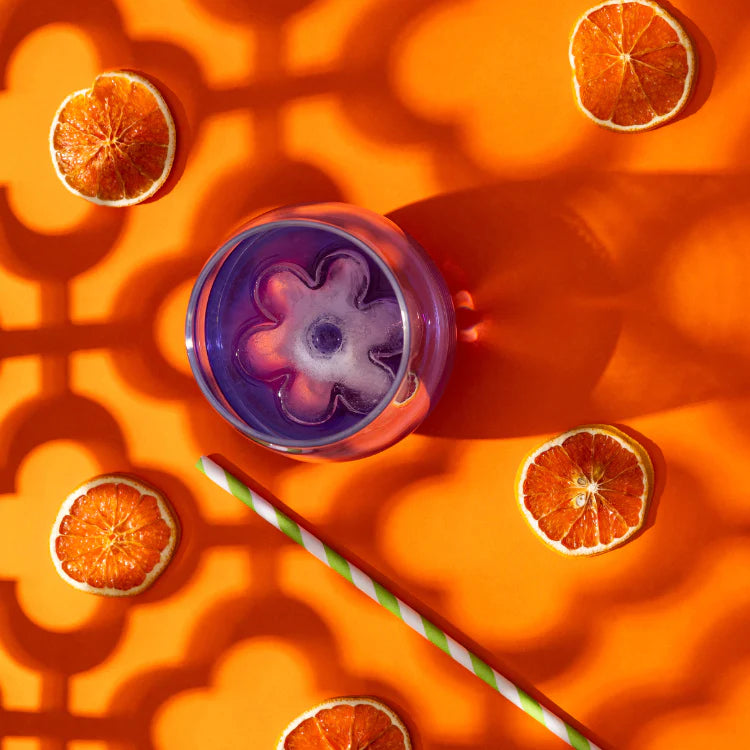 Retro Daisy Pink Ice Cube Tray