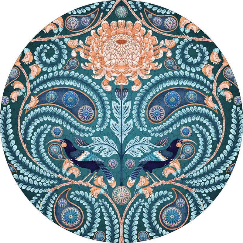 Huia & Chrysanthemum Circular 500pce Puzzle