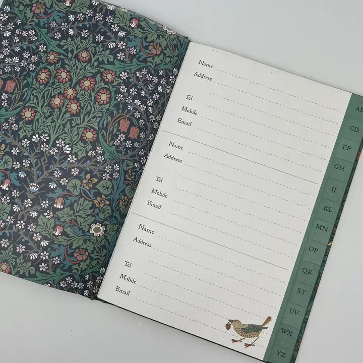 William Morris Birthday/Address Book