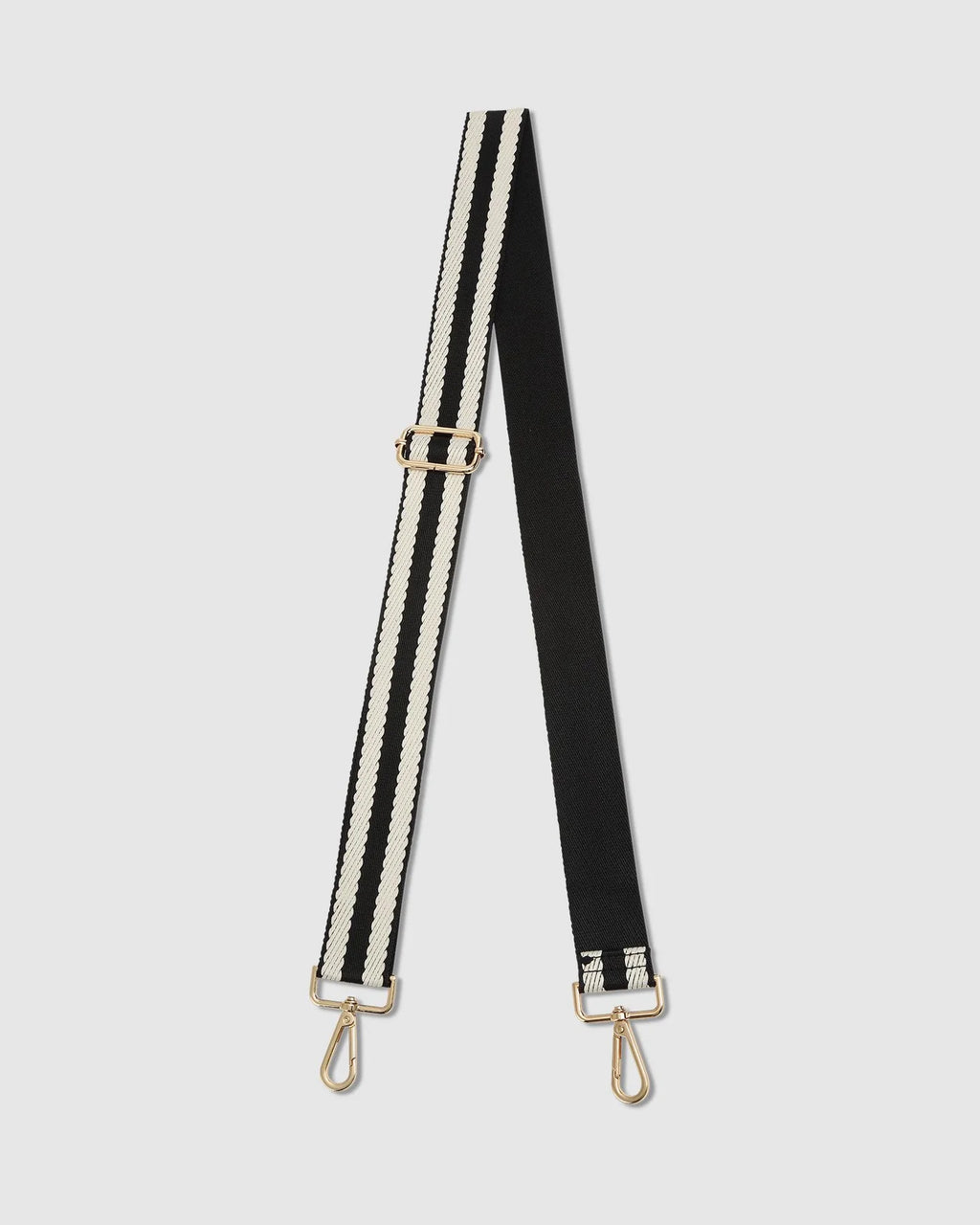 Stripe Webbing Guitar Strap Black