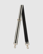 Stripe Webbing Guitar Strap Black