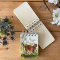 Cat in the cow parsley Small Spiral Notebook