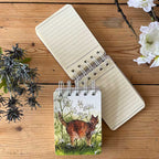 Cat in the cow parsley Small Spiral Notebook