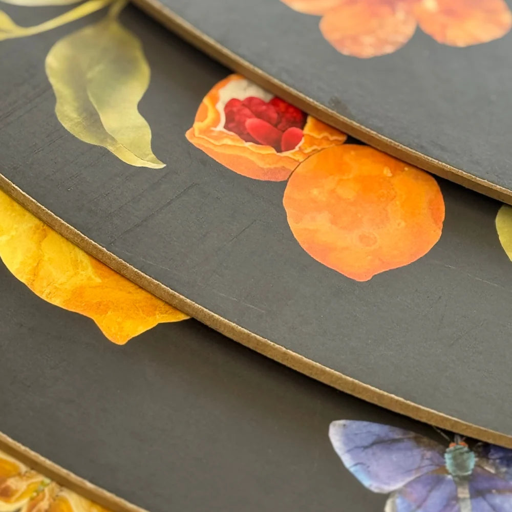 NZ Native Birds Oval Placemats Set of 4