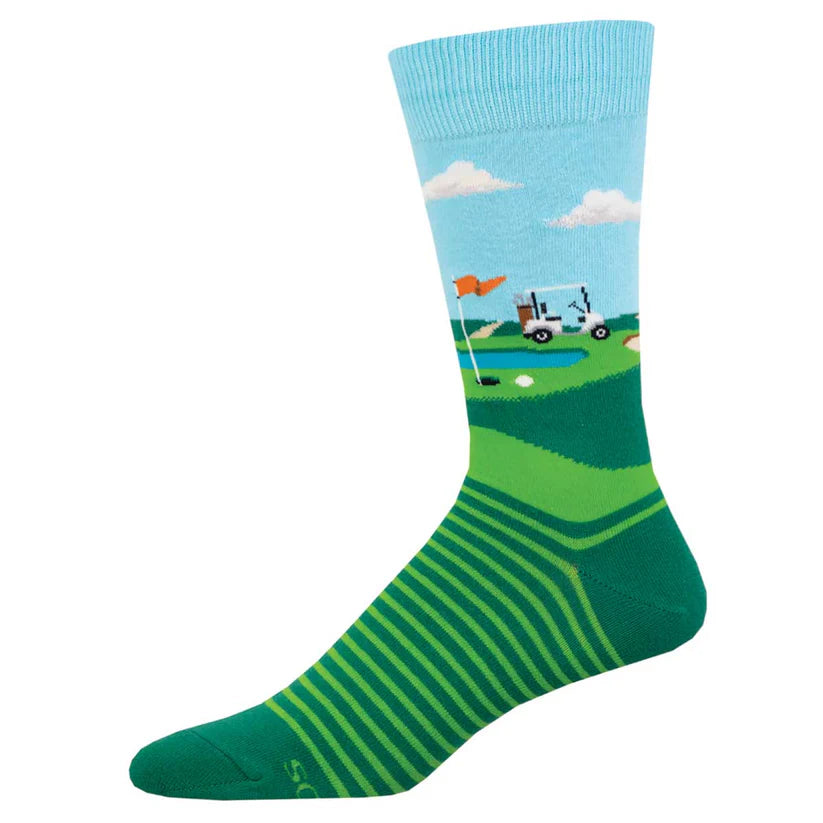 M Fore Putt Green Socks