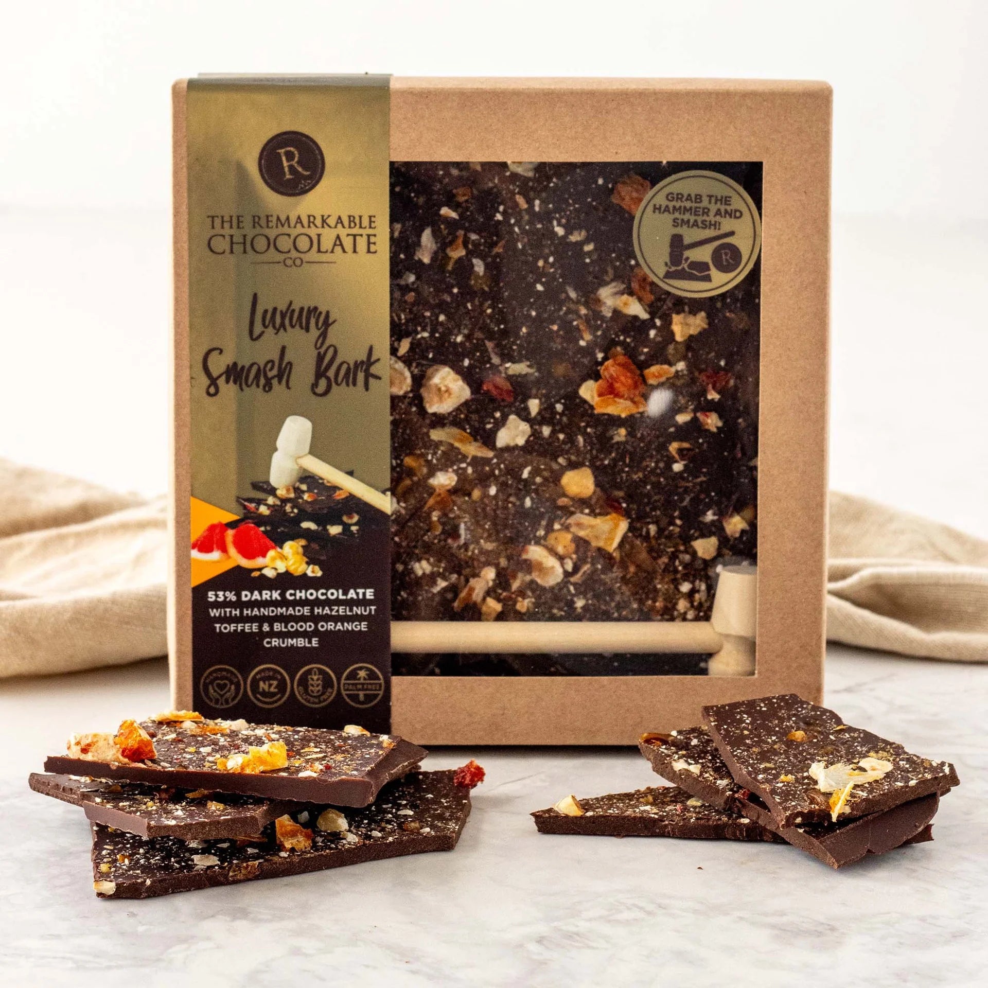 Remarkable Smash Bark Hazelnut & Orange