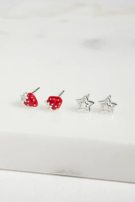 Strawberry Stud Set