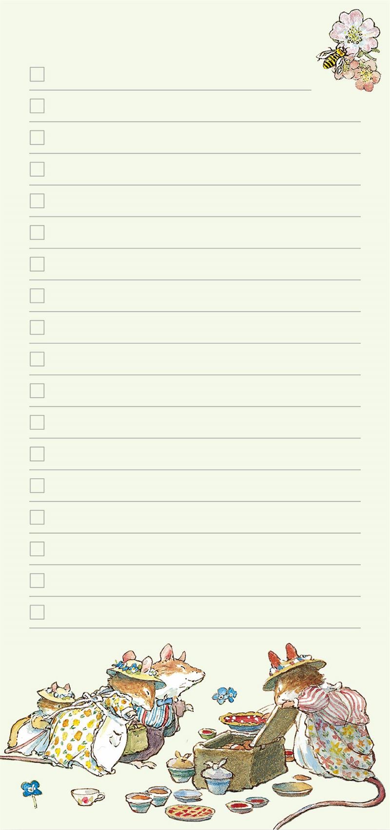 Spring Picnic Magnetic Note Pad