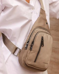 Boyd Nylon Sling Bag Beige