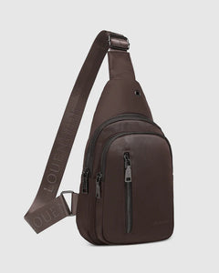 Boyd Nylon Sling Bag Chocolate