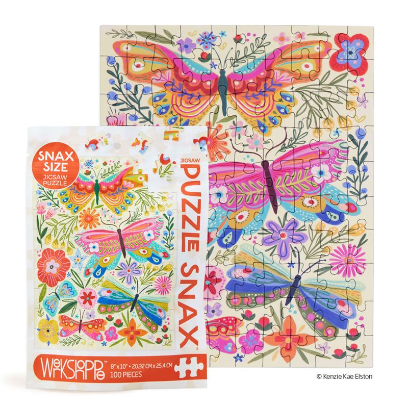 Butterfly Floral 100piece Puzzle Snax