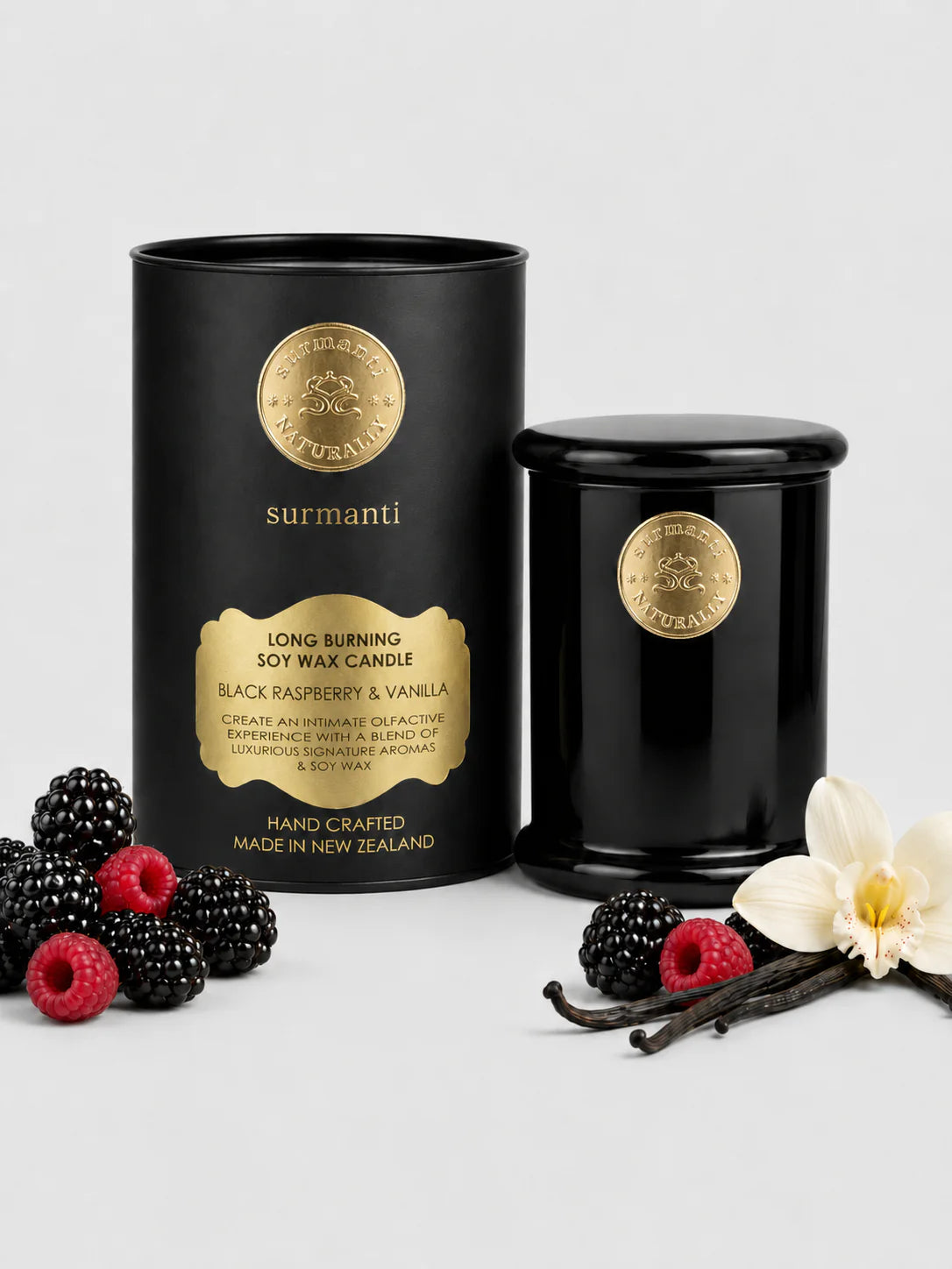 Black Raspberry & Vanilla Long Burning Eco Soy Candle