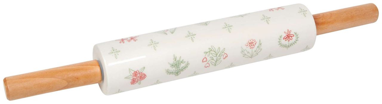 Camelia Stoneware Rolling Pin