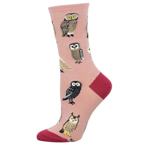 W Parliament of Owls Pink Socks