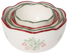 Load image into Gallery viewer, Camelia Set of 4 Stoneware Nesting Bowls