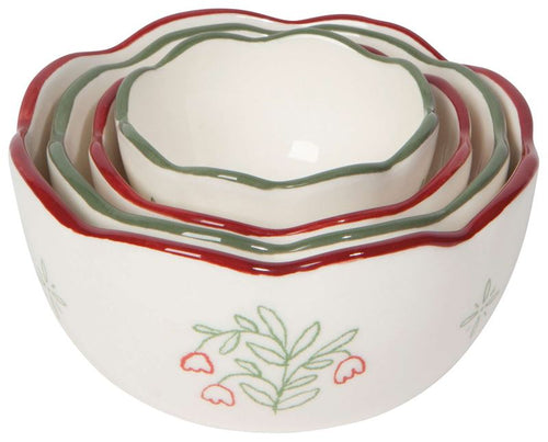 Camelia Set of 4 Stoneware Nesting Bowls