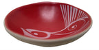 Gc Piwakawaka White on Red Porcelain 7cm Bowl