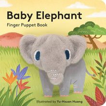 Load image into Gallery viewer, Baby Elelphant Finger Puppet Book