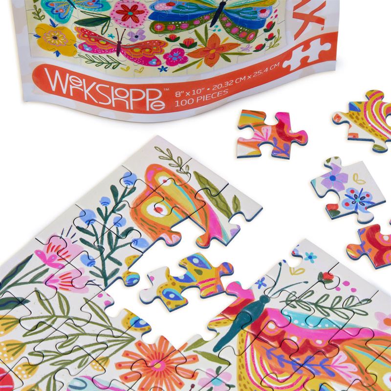 Butterfly Floral 100piece Puzzle Snax