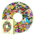 Spring Floral Wreath 1000p Round Puzzle