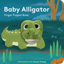 Load image into Gallery viewer, Baby Alligator Finger Puppet Book